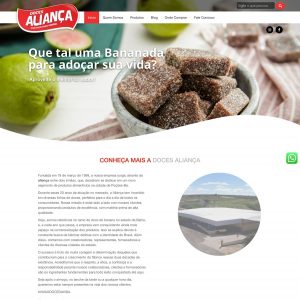 Website Doces Aliança