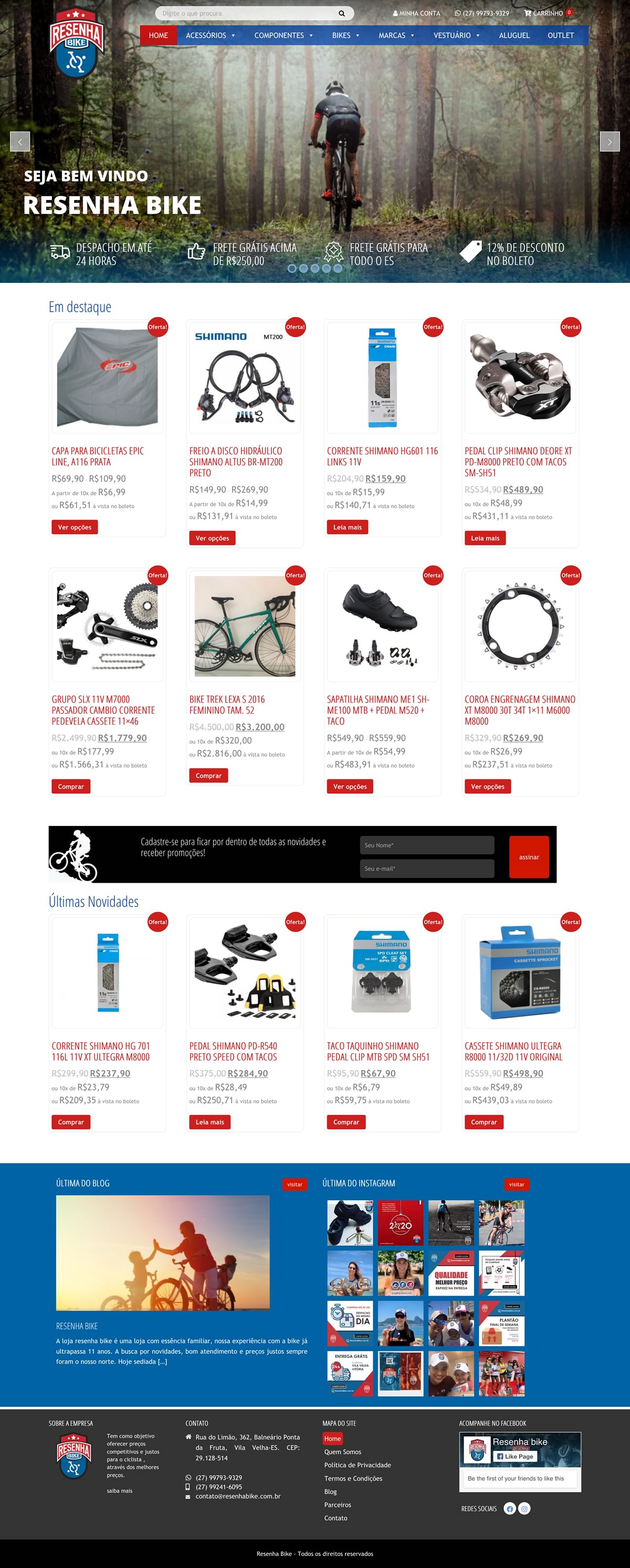 E-commerce Resenha Bike